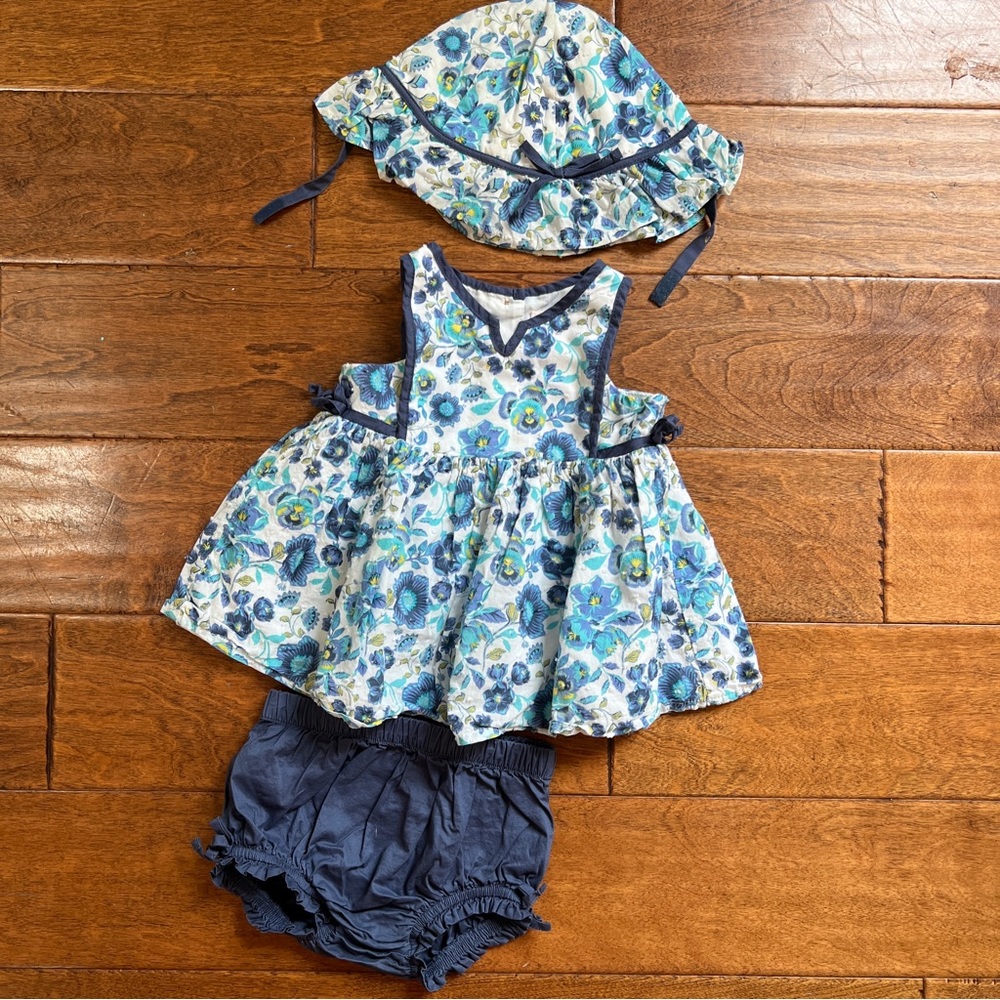 Summer dress with matching hat